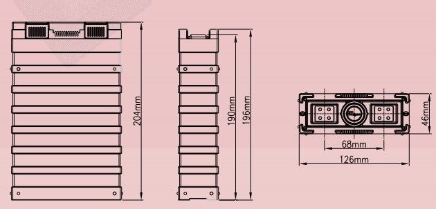 prismatische het Lithium Ionenbatterij van 50Ah 12.8V voor Elektrische Autoped/Marine/Ebike 1